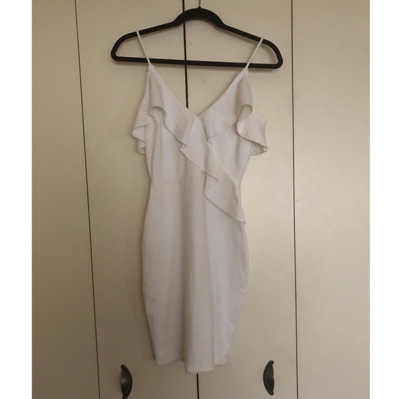 White Midi Dress AQUA - Picture 4 of 8